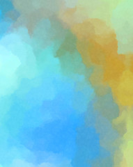 Watercolor painted background. Abstract Illustration wallpaper. Brush stroked painting. 2D Illustration.