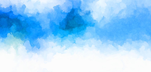 Watercolor painted background. Abstract Illustration wallpaper. Brush stroked painting. 2D Illustration.