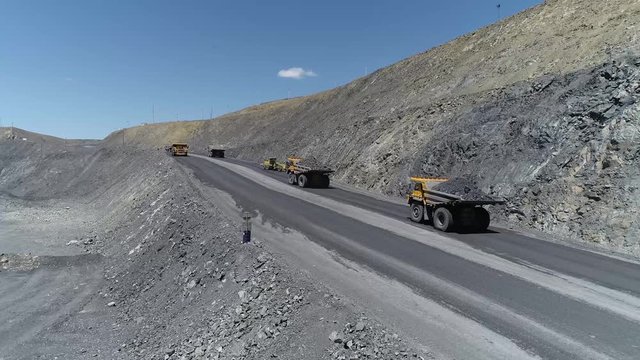 open pit mining of natural resources and ores