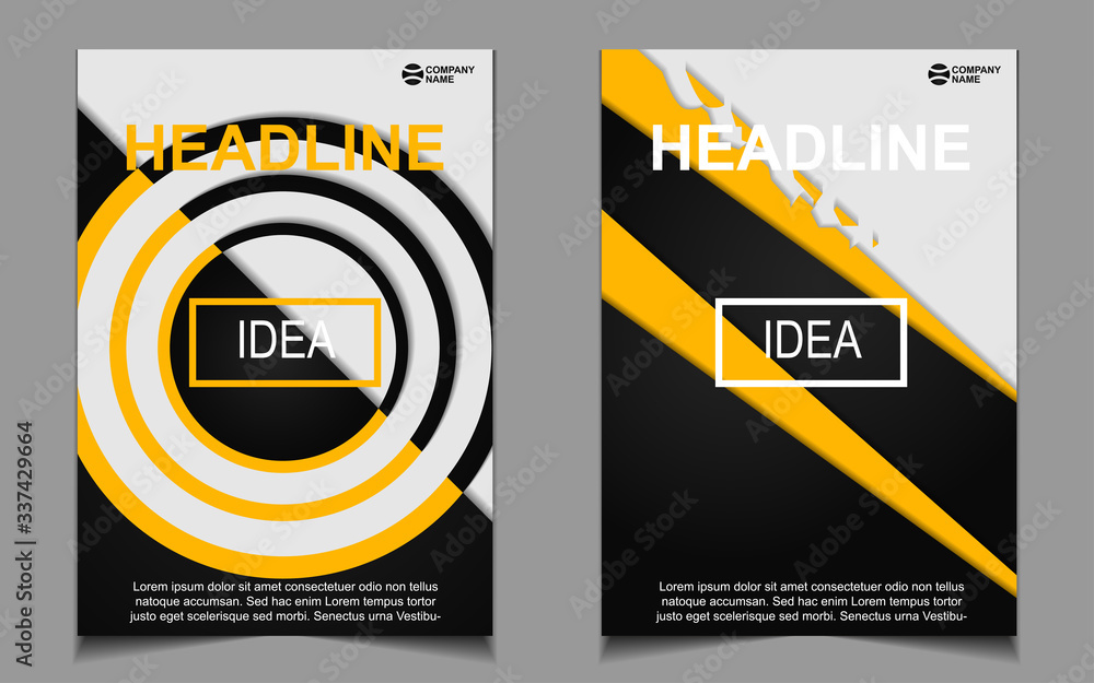 Poster modern abstract layout a4 cover design background template for business and corporate. minimal vecto