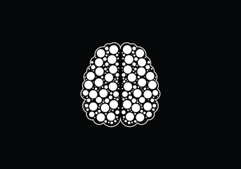Modern and simple logo design for a brain, Brain logo icon sign symbol.
