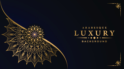 Modern luxury ornamental mandala background with arabesque pattern arabic
 islamic east style.decorative mandala for print, poster,
 cover, brochure, flyer, banner
