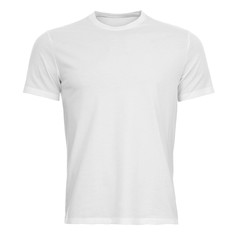 White men's shirt isolated on white background