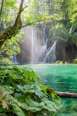 Fototapeta premium waterfall, plitvice lakes, Lika-Senj County, croatia