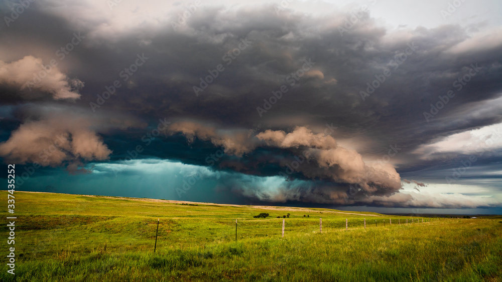 Canvas Prints storm clouds from a supercell thunderstorm