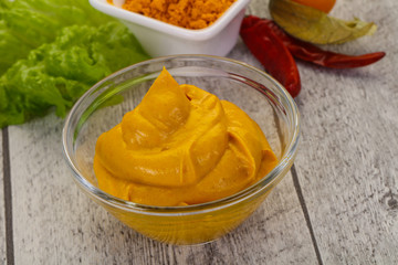 Curry sauce in the bowl