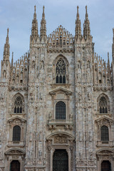 Fototapeta na wymiar Italy, Milan, 13 February 2020, view of the Duomo before the arrival of the CORONA VIRUS
