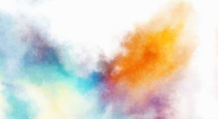 Watercolor painted background. Abstract Illustration wallpaper. Brush stroked painting. 2D Illustration.