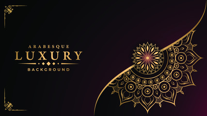 Modern luxury ornamental mandala background with arabesque pattern arabic
 islamic east style.decorative mandala for print, poster,
 cover, brochure, flyer, banner