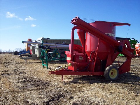 Davis County, Iowa, USA - 1/2009:  Farm Auction Equipment Lined Up For Sale