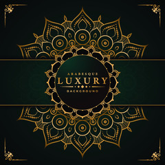 Modern luxury ornamental mandala background with arabesque pattern arabic
 islamic east style.decorative mandala for print, poster,
 cover, brochure, flyer, banner
