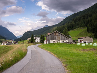 Fototapeta na wymiar Hamlet of Maas at Galtuer, Tyrol, Austria
