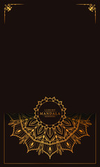 Modern luxury ornamental mandala background with arabesque pattern arabic
 islamic east style.decorative mandala for print, poster,
 cover, brochure, flyer, banner