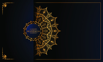 Modern luxury ornamental mandala background with arabesque pattern arabic
 islamic east style.decorative mandala for print, poster,
 cover, brochure, flyer, banner
