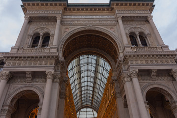 Italy, Milan, 13 February 2020, view of the entrance to the large gallery