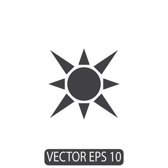 Sun Line Icon Design Vector, Template