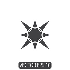 Sun Line Icon Design Vector, Template