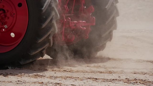 tractor in the desert egypt