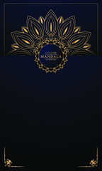 Luxury mandala background with golden arabesque pattern arabic islamic east style.decorative mandala for print, poster, cover, brochure, flyer, banner