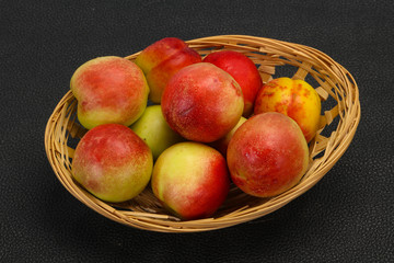 Sweet tasty fresh ripe apricots