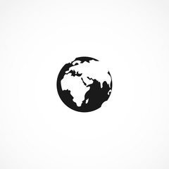 earth globe icon. isolated vector element