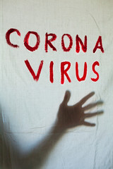 Corona Virus inscription.