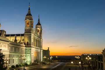 Almudena Cathedral in City of Madrid, Spain