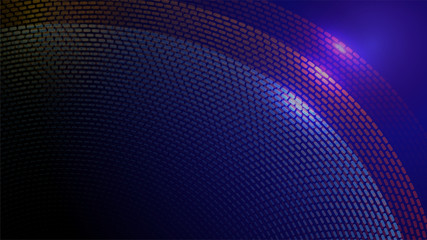 Obraz premium Blue particles abstract background