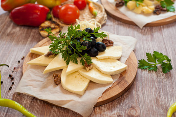 bread with cheese and herbs