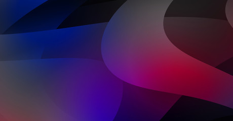 Abstract background with colorful gradient. Vibrant graphic wallpaper with stripes design. Fluid 2D illustration of modern movement.