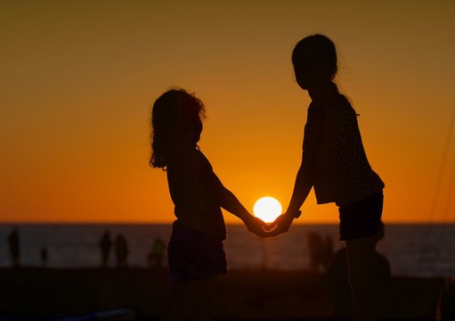 Sunset, Ocean, Fireball, Green Flash