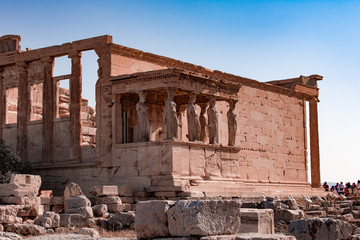 Fototapeta na wymiar Erechtheion in Acropolis