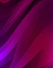 Abstract background with colorful gradient. Vibrant graphic wallpaper with stripes design. Fluid 2D illustration of modern movement.