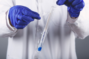 Woman scientists are using aqueous release micro-pipette