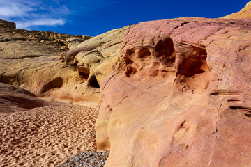 las Vegas, Arizona,USA - 2020/01/04 - winter trip to Valley of Fire National Park