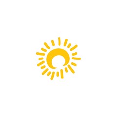 sun ilustration logo