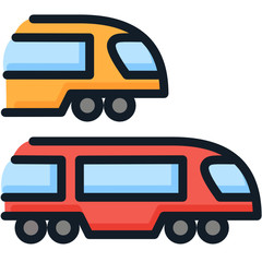 Two speed railways icon