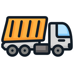 yellow truck icon