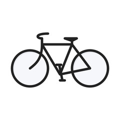 bicycle isolated on white