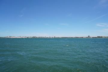 view of the sea from the sea