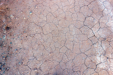 texture od dry ground las Vegas, Arizona,USA - 2020/01/04 - winter trip to Valley of Fire National Park