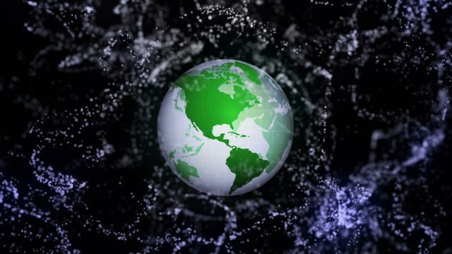 Earth and Universe Concepts Animation, Rendering, Background, Loop, 4k
