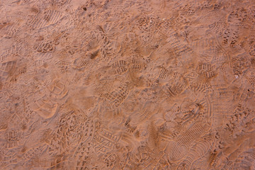 footprints texture las Vegas, Arizona,USA - 2020/01/04 - winter trip to Valley of Fire National Park