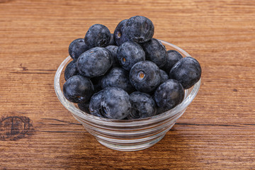Sweet fresh juicy blueberries heap