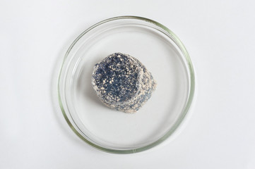 A part of a rocks in a laboratory