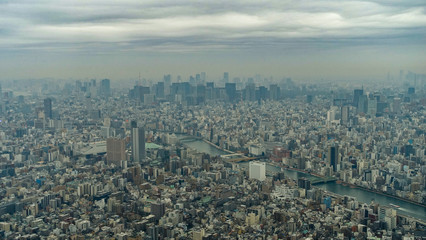 Fototapeta premium stadt aussicht japan