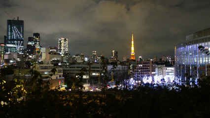 tokyo tower aussicht nachts