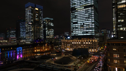 Fototapeta na wymiar tokyo aussicht nachts