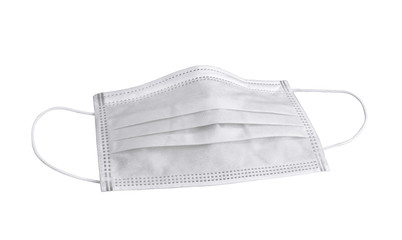 Doctor mask and corona virus protection isolated on a white background