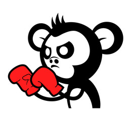 Design of monkey boxing draw